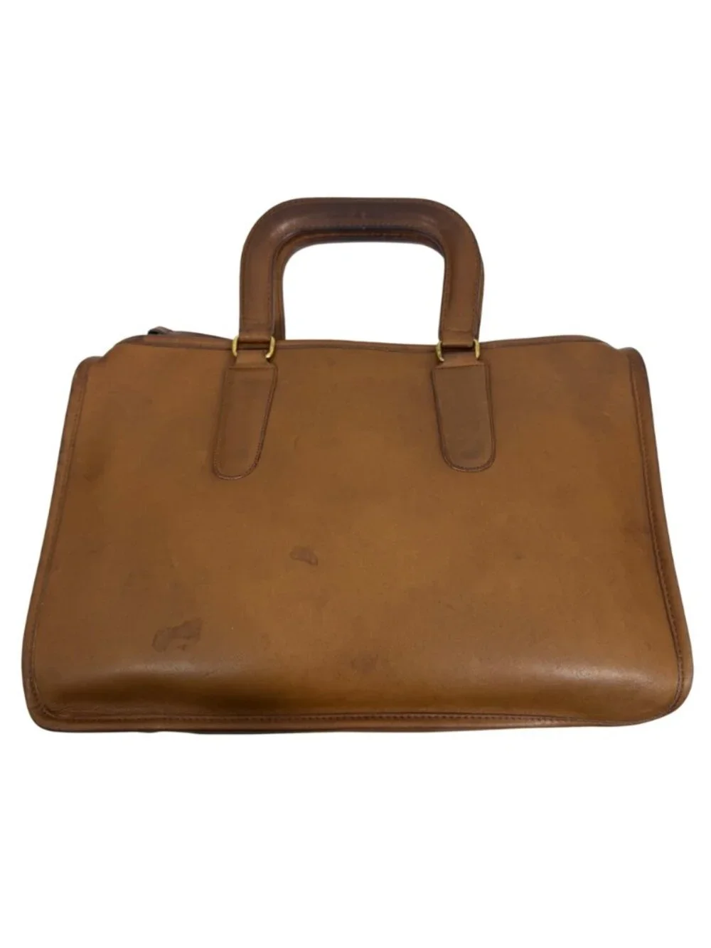 1980s COACH Bonnie Cashin Slim Satchel Standard Bag British Tan 9430 NYC NO TAG